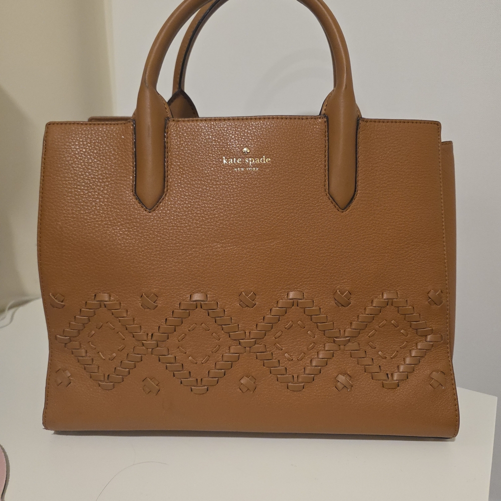 Kate Spade Brown Leather Tote Bag